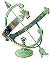 Rome RM1336 Polished Brass 18-Inch Diameter Armillary Sundial