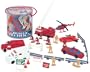 Fireman Rescue Heroes Travel Bucket, 37 Piece Play Tub