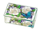 Butterfly Glass Trinket Box