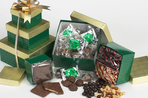 Green French Horn Chocolate Tower by The Bloomer Candy Co