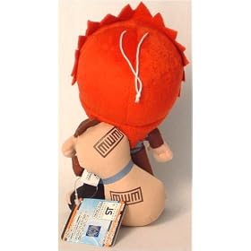 Naruto Action Figure,Naruto,Gaara Action Figure,Naruto Plush,Gaara Plush,Ufo Catcher Naruto Plush,Gaara,Naruto Action Figure - Ufo Catcher Naruto Plush - Gaara, Back View