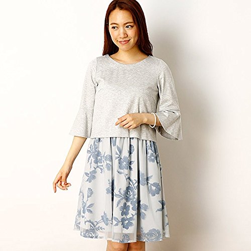 ローズティアラ（Rose Tiara） 全1色【38】フラワーフロッキープリントセパレートワンピース