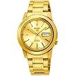 Seiko Men's SNKE56 Seiko 5 Automatic Gold Dial Gold-Tone Stainless Steel Watch