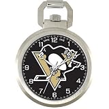 NHL Men's NHL-PW-PIT Pocket Collection Pittsburgh Penguins Pocket Watch