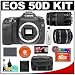 Canon EOS 50D Digital SLR Camera Body + Canon EF-S 18-55mm IS Lens + Canon EF 75-300mm III Lens + 16GB CF Memory Card + BP-511 Battery + Case + Cameta Bonus Accessory Kit