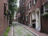 Acorn Street, Beacon Hill, Boston, Massachusetts, USA Art Photographic Poster Print by Amanda Hall, 12x9