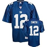 Steve Smith Blue Reebok NFL Replica New York Giants Jersey