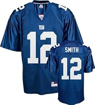Steve Smith Jersey: Reebok Blue Replica #12 New York Giants Jersey
