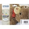 Epson Original T0615 Black and Colour Multipack Ink Cartridges (4 DuraBrite Ultra Inks - T0611 Black, T0612 Cyan, T0613 Magenta, T0614 Yellow)