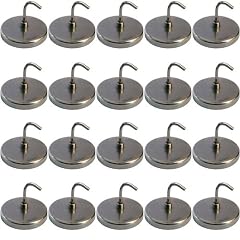 20 x Magnetische Haken Schl�sselanh�nger Schraubhaken Winkelhaken � 35 mm