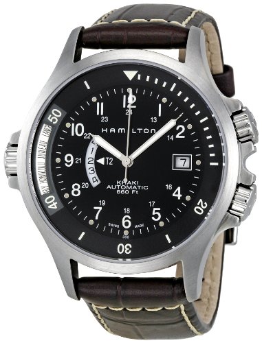 Hamilton Men's H77615833 Khaki Navy GMT Automatic Watch