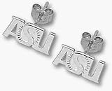 Arizona State Sun Devils 1/4 ASU Sunburst Post Earrings - Sterling Silver Jewelry