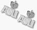 Arizona State Sun Devils 1/4 ASU Sunburst Post Earrings - Sterling Silver Jewelry