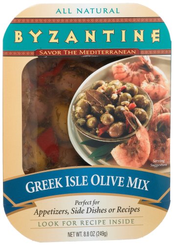 Byzantine Greek Isle Olive Mix, 8.8-Ounce Tray (Pack of 6) by Dip Mixes