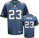 Marcus Trufant Jersey: Reebok Blue Replica #23 Seattle Seahawks Jersey - Large