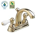 American Standard Williamsburg 4 In. 2904.222.099 Dual Handle Faucet with Speed Connect Drain in Polished Brass
