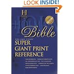 SAVE $22.26 - KJV Super Giant Print Reference Bible (Burgundy Bonded Leather) (King James Version) $17.73