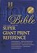 KJV Super Giant Print Reference Bible (Burgundy Bonded Leather - Indexed) (King James Version)