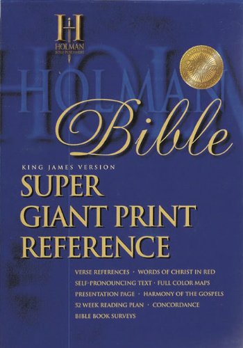 KJV Super Giant Print Reference Bible (Burgundy Bonded Leather) (King James Version)