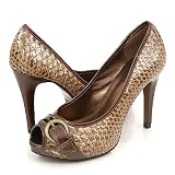Delicious Again Pumps Brown Snake 6 Brown Snake