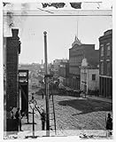 IMAGE OF Atlanta, Ga. Wagon train on Marietta Street poster print of an authentic Civil War photograph. WHOLESALE package of 25 posters.