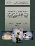 Robertson (James) V. M/S Sanyo Maru U.S. Supreme Court Transcript of Record with Supporting Pleadings sanyo