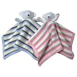 Under the Nile Organic Striped Pink Girl Bear Blanket