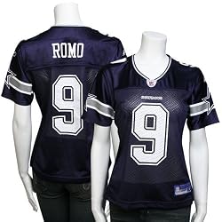 Tony Romo Reebok Navy Replica Dallas Cowboys Women's Jersey