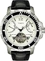 Timex - T2M515 AU - Timex Sport Luxury - Automatique analogique - Montre Homme - Bracelet en cuir noir