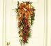 Holiday Door Swag Red Christmas Swag -WR4549D