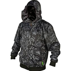 Fly Racing Winners Circle Men's Hoody Zip Racewear Sweatshirt - Black/Grey