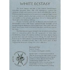 White Ecstasy/ Der Weisse Rausch/ The Ski Chase