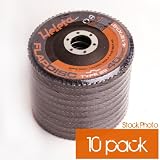 Buy 10pk Flap Discs 4.5 x 7 8 -40 Grit (A O-Type27) Use: Iron, Non-Ferrous Metals,... by Heleta-Flap Discs