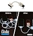 CableJive iStubz Sync/Charge Cable for iPod and iPhone (White - 7cm)