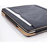 JAMMYLIZARD | NOIR & MARRON Smart Cover en Cuir Etui Housse de protection pour iPad 2 / 3 / 4 Fonction marche/veille automatique compatible!par JAMMYLIZARD
