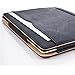 Black & Tan Leather Wallet Smart Flip Case Cover for The New iPad 4 (with Retina Display) + iPad 3 + iPad 2 with Full Sleep Wake compatibility!