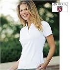 Texture Stripe Womens Antigua Golf Shirt (Color=Dark Red - 022,Size=XXL)
