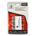 Targus Pack of 4 Pre-Charged 2200mAh Rechargeable Batteries - Silver (TG-PC2200)
