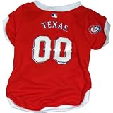 MLB Texas Rangers Pet Jersey, Large