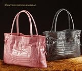 【財布】【通常販売価格198000円⇒今だけ148000円】クロコダイルシャイニング手提げバッグ センター取り(No.3570)【セール中】