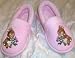 Baby Girl Size 7-8, Pink Plush Bunny Rabbit Warm Soft Shoes Slippers