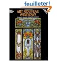 Art Nouveau Windows. : Stained Glass Coloring Book