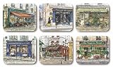 picture of Jason D2775 French Cafes Coasters, Set of 6
