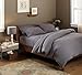 Amazon Brand – Pinzon Signature Cotton Heavyweight Velvet Flannel Pillow Cases - King, Graphite