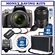 Sony Alpha A380L 14.2 MP Digital SLR Camera w/ 18-55mm Standard Zoom Lens + Sony 100mm f/2.8 Macro Lens + Sony HVL-RLA Ring Light + Willoughby's Two (16GB) CF Compact Flash Dental/Medical Pro Series Kit