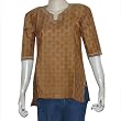 Silk Womens Top Kurti Traditional Clothing of India Embroidery Size S
