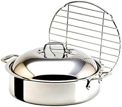 All Clad Stainless-Steel 6-Quart French Braiser with Rack