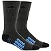 adidas Men's Climacool X 2 Low Cut Socks (2-Pair), Black Graphite Marl/Solar Blue/Light Onix, Large