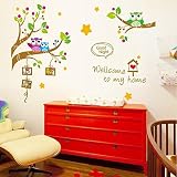 Wall Decals Good Night Photo Frame- Easy Peel & Stick Wall Art Decor - Baby/ Kids Nursery Room Decorative Stickers
