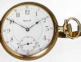 #D14A E Howard Antique Pocket Watch 14K Solid Gold Hunter Case 16 Size 17 Jewels Original Box Ca 1907